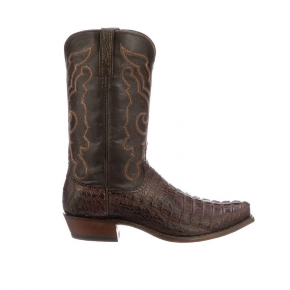 Lucchese | Men's Franklin - Barrel Brown + Chocolate | Special Offer