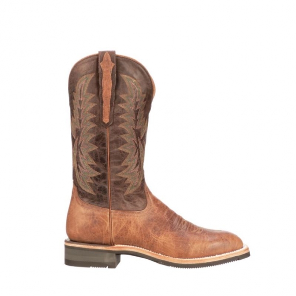 Lucchese | Men's Rudy - Tan + Chocolate | Special Offer