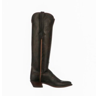 Lucchese | Women's Saltillo Tall - Black + Cognac | Special Offer