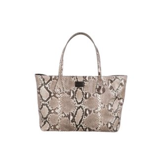 Lucchese | Women's Python Tote - Black/White | Special Offer