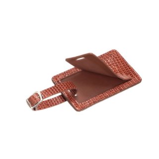 Lucchese | Men's Exotic Luggage Tag - Cognac | Special Offer