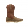 Lucchese | Men's Suede Pull On Range Boot - Olive | Special Offer