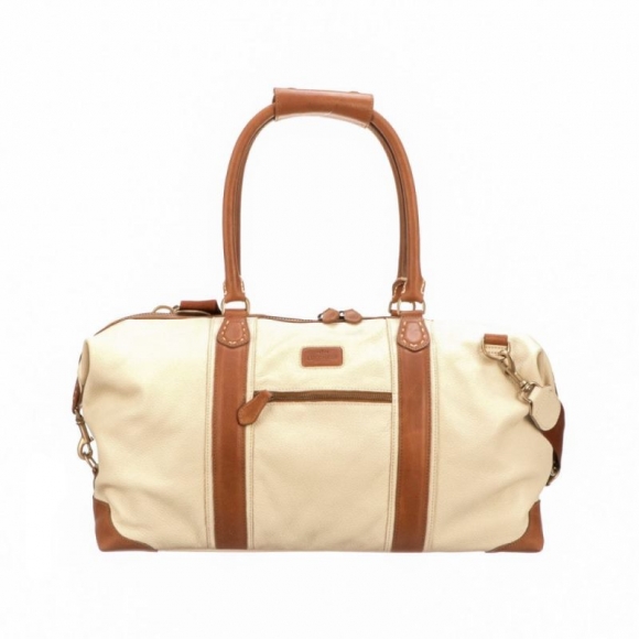 Lucchese | Men's Frances Overnight Duffel - Bone | Special Offer