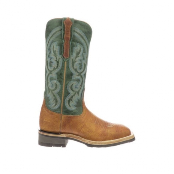 Lucchese | Women's Ruth - Cognac + Green | Special Offer