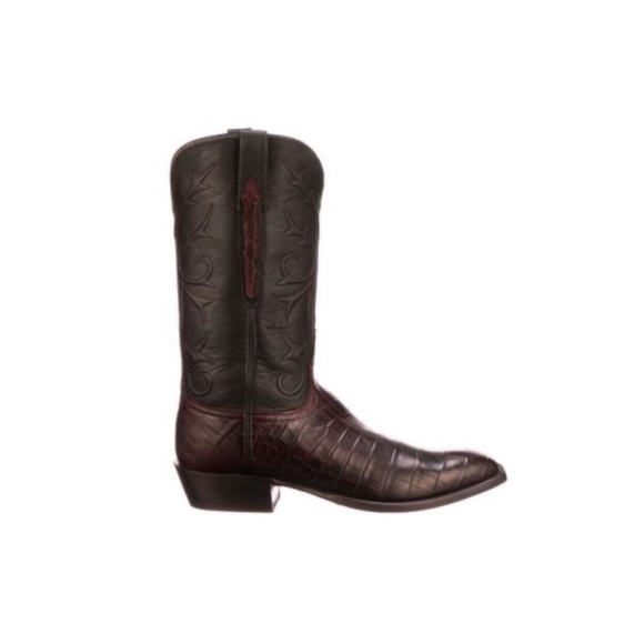 Lucchese | Men's Cruz - Black Cherry + Black | Special Offer