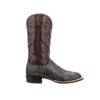 Lucchese | Men's Harris - Anthracite Grey + Black Cherry | Special Offer