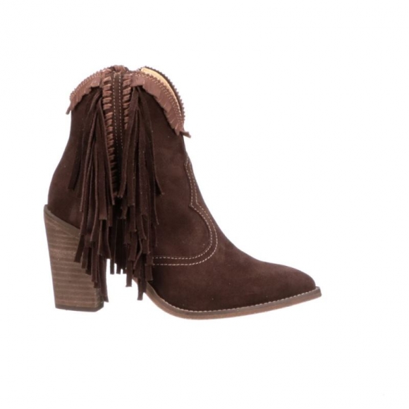 Lucchese | Women's Sofia Fringe - Chocolate | Special Offer