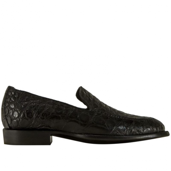 Lucchese | Men's Regis - Black + Giant Gator | Special Offer