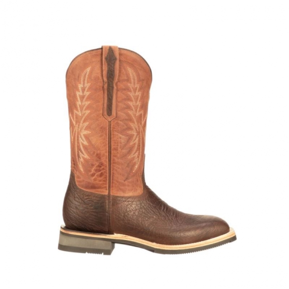 Lucchese | Men's Rudy - Chocolate + Peanut | Special Offer