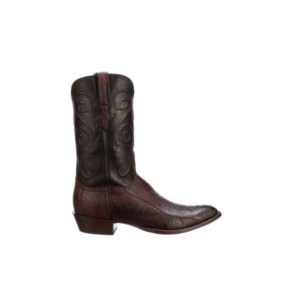 Lucchese | Men's Red River - Black Cherry + Black | Special Offer