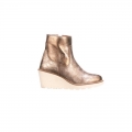 Lucchese | Women's Music City Wedge Bootie - Metallic Gold | Special Offer