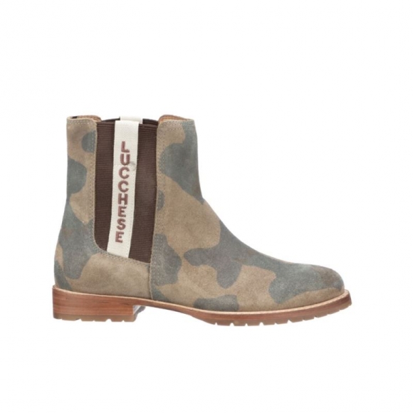 Lucchese | Women's Suede Garden Boot - Camo | Special Offer