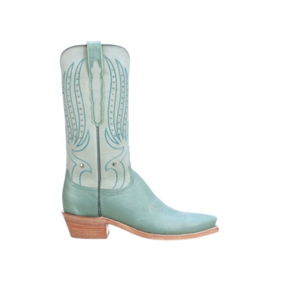 Lucchese | Women's Camilla Stud - Emerald Blue | Special Offer