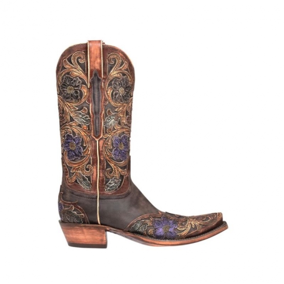 Lucchese | Women's Drea - Dark Brown + Natural | Special Offer