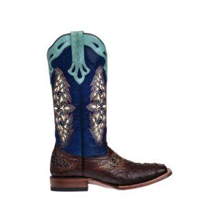 Lucchese | Women's Amberlyn - Sienna + Navy | Special Offer