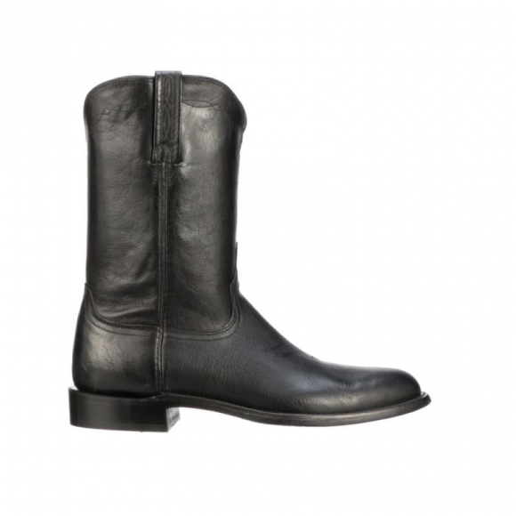 Lucchese | Men's Majestic Roper - Black | Special Offer