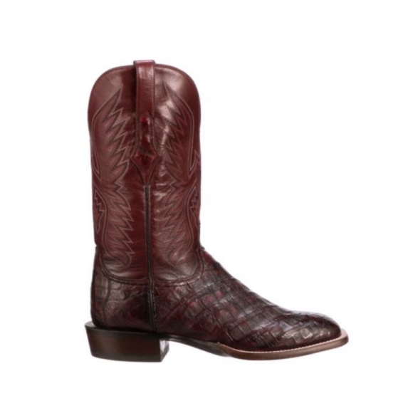 Lucchese | Men's Bryan Exotic - Black Cherry + Sangria | Special Offer