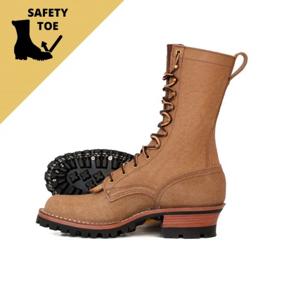 Nicks Boots | BuilderPro Safety Toe - Quick Ship!-1964 Tan Roughout 7-8oz | New Arrivals