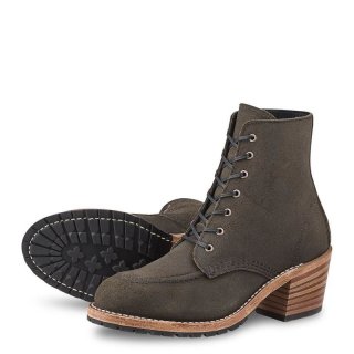 Red Wing Clara | Pewter - Women's Heeled Boot in Pewter Acampo Leather