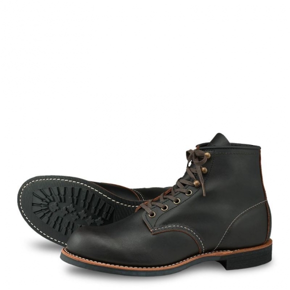 Red Wing Blacksmith | Black - Men's 6-Inch Boot in Black Prairie Leather