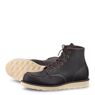 Red Wing Classic Moc | Black - Men's 6-Inch Boot in Black Prairie Leather