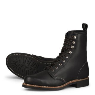 Red Wing Silversmith | Black - Women's Short Boot in Black Boundary Leather