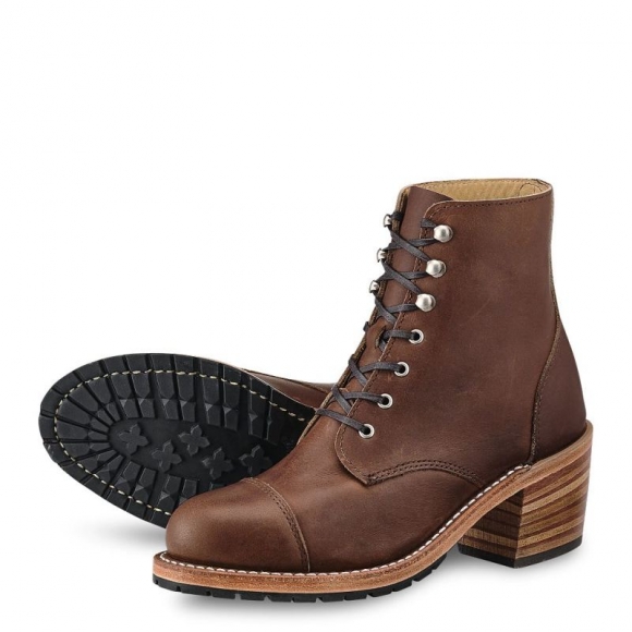 Red Wing Eileen | Amber - Women's Heeled Boot in Amber Harness