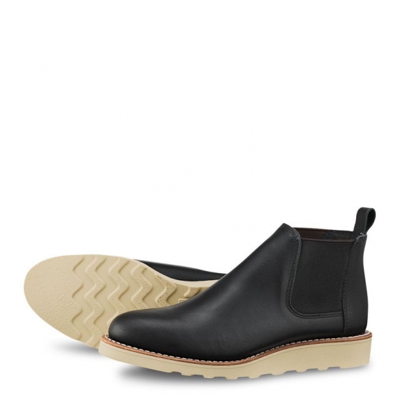 Red Wing Classic Chelsea | Black - Women's Short Boot in Black Boundary Leather