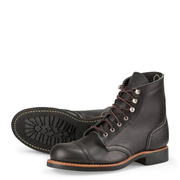 Red Wing Iron Ranger | Black - Women's Short Boot in Black Boundary Leather