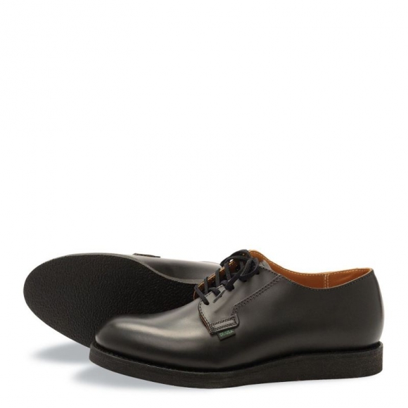 Red Wing Postman Oxford | Black - Men's Oxford in Black Chaparral Leather