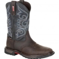 Rocky | Original Ride FLX Women's Waterproof Western Boot - Chocolate And Midnight Blue