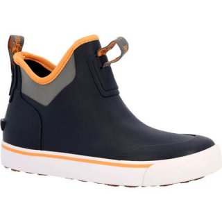 Rocky | Big Kids Dry-Strike Waterproof Navy Orange Deck Boot - Navy Charcoal