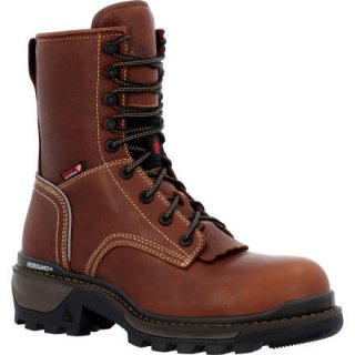 Rocky | Rams Horn Waterproof Logger Boot - Brown