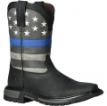 Rocky | Blue Line Kid Western Boot - Black Blue