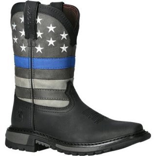 Rocky | Blue Line Kid Western Boot - Black Blue