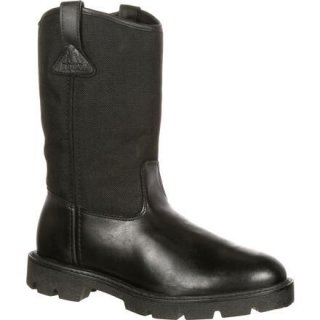 Rocky | Warden Pull-On Wellington Public Service Boot - Black