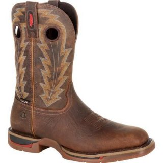 Rocky | Long Range 11" Waterproof Western Boot - Distressed Brown