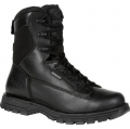 Rocky | Women's Portland 8" Black Side Zip Waterproof Public Service Boot - Black