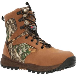 Rocky | Spike Little Kid Waterproof 800G Insulated Outdoor Boot - Chocolate And Realtree Edge