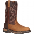 Rocky | Original Ride Branson Roper Western Boots - Tan And Bridle Brown