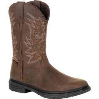 Rocky | Worksmart 11" Composite Toe Waterproof Western Boot - Brown