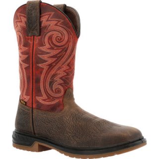 Rocky | Worksmart 11" Composite Toe Waterproof Western Boot - Dark Brown