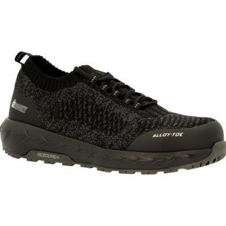 Rocky | Women's WorkKnit LX Alloy Toe Athletic Work Shoe - Black Grey