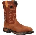 Rocky | Original Ride Steel Toe Waterproof Western Boot - Crazy Horse And Bridle Brown