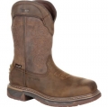 Rocky | Square Toe Western Boot with TPU Heel Counter - Distressed Brown