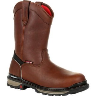 Rocky | Rams Horn Waterproof Composite Toe Pull-On Work Boot - Dark Brown