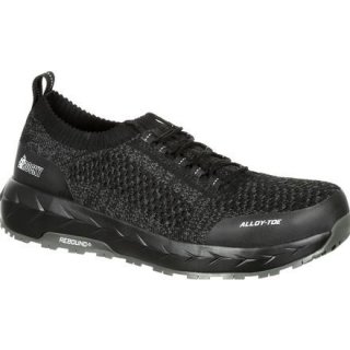 Rocky | WorkKnit LX Alloy Toe Athletic Work Shoe - Black Grey