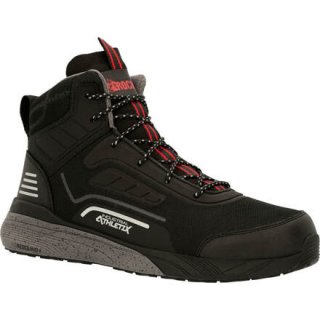 Rocky | Industrial Athletix Hi-Top Composite Toe Work Shoe - Black Tech