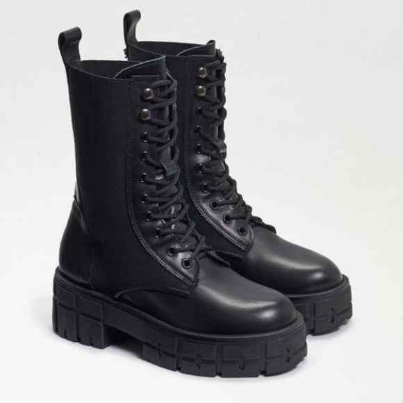 Sam Edelman | Promotion Men's Nakita Combat Boot-Black Leather