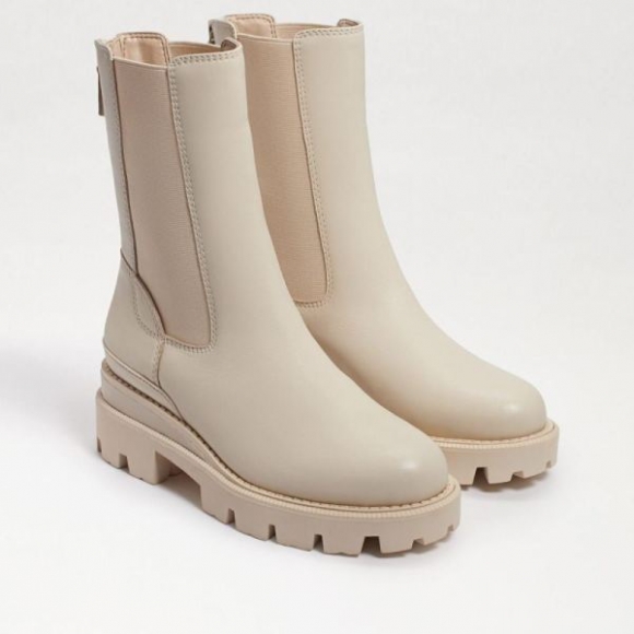 Sam Edelman | Promotion Men's Genia Lug Sole Chelsea Boot-Modern Ivory Leather